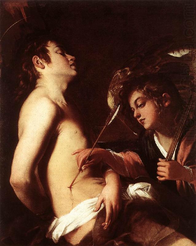 BAGLIONE, Giovanni St Sebastian Healed by an Angel  ed china oil painting image